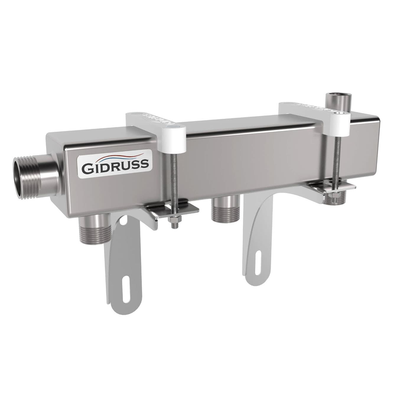 Коллектор распределительный DMSS-25-20x3 на 3 контура G 3/4', магистральное подключение G 1', нерж сталь