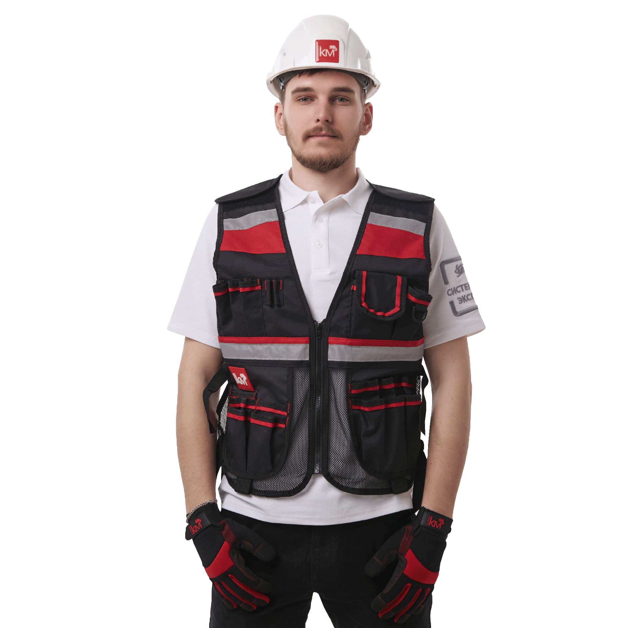 Универсальный регулируемый жилет монтажника КМ-TOOLVESTBAG-23