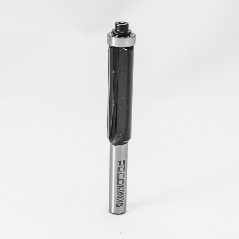 Фреза кромочная прямая с нижним подшипником d8*D12*H40,серия 1020