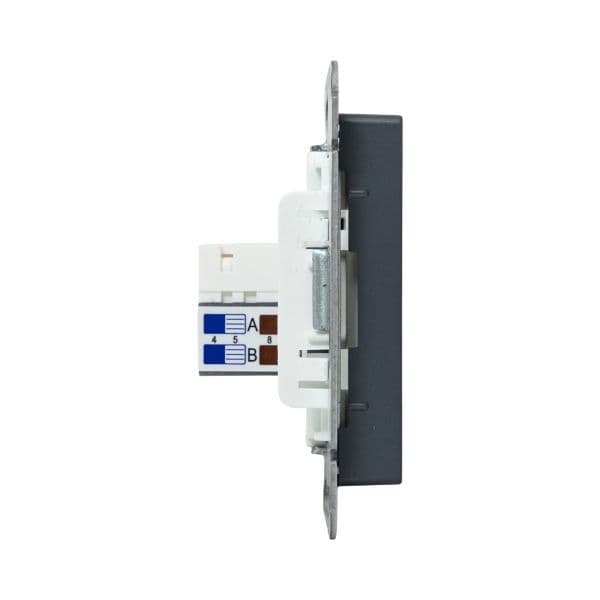 Механизм розетки RJ45 (cat5)  графит Эпика EKF
