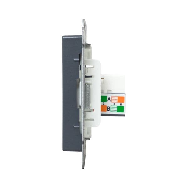 Механизм розетки RJ45 (cat5)  графит Эпика EKF