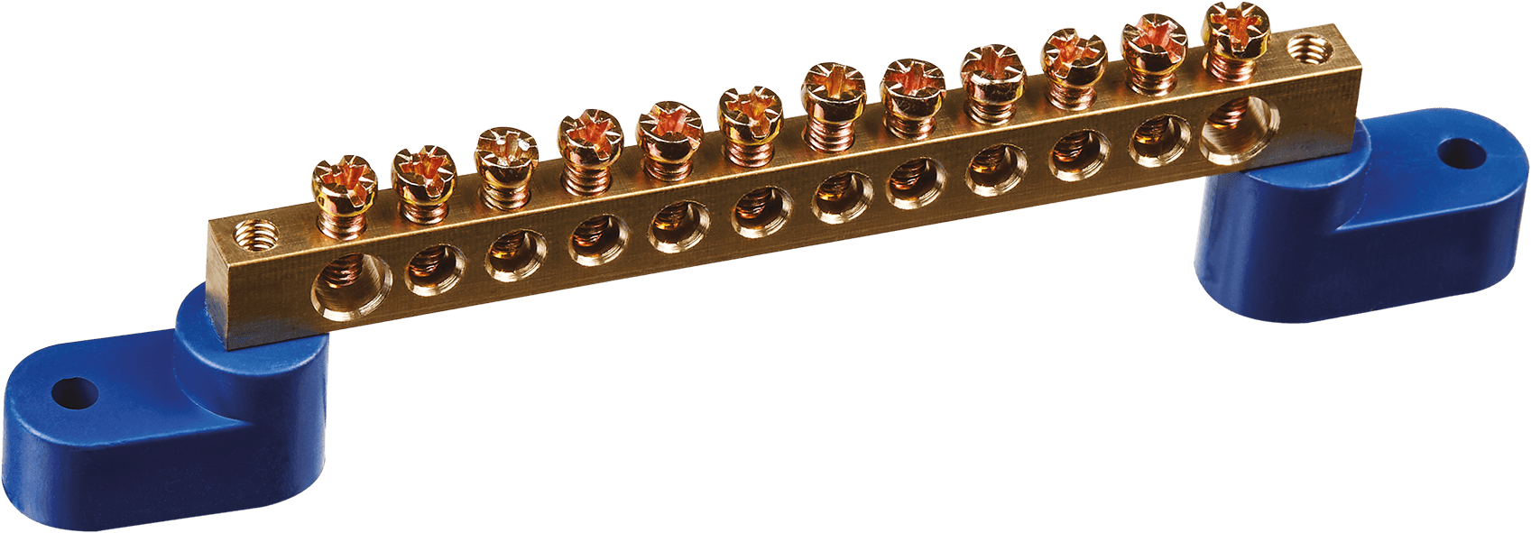 Шина нулевая на двух угловых изол NBB-M69-12C2/B