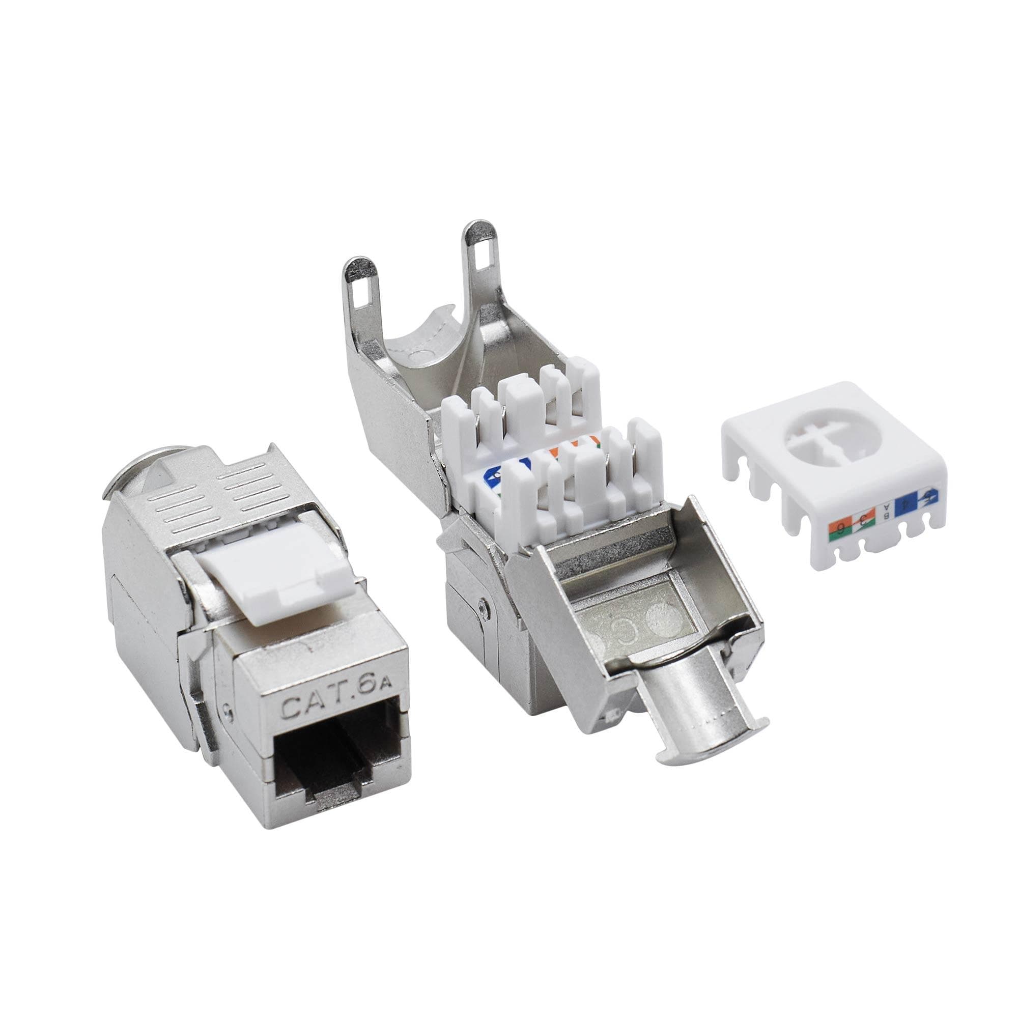 Патч-панель модульная 19'. 1U.CAT6A. 24 порта RJ45. экранированная