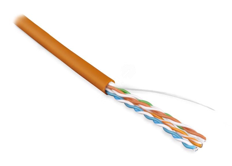 Витая пара U/UTP кат 5e 4 пары 24 AWG LSZH 305м оранжевый