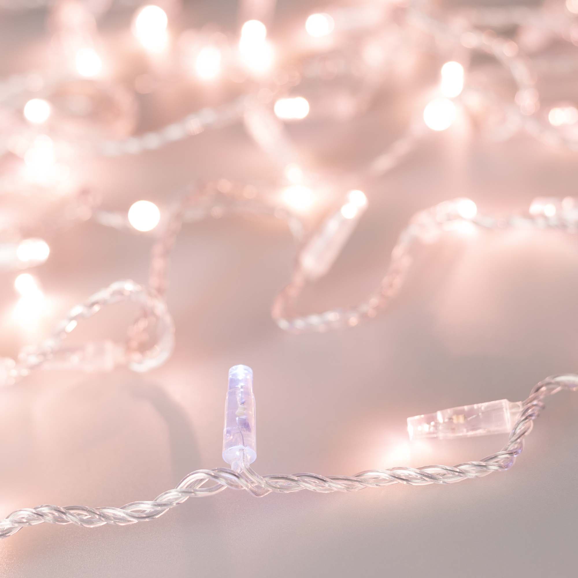 Гирлянда светодиодная декоративная ARD-STRING-CLASSIC-10000-CLEAR-100LED-FLASH Rose Gold 230V, 7W ARDCL, IP65