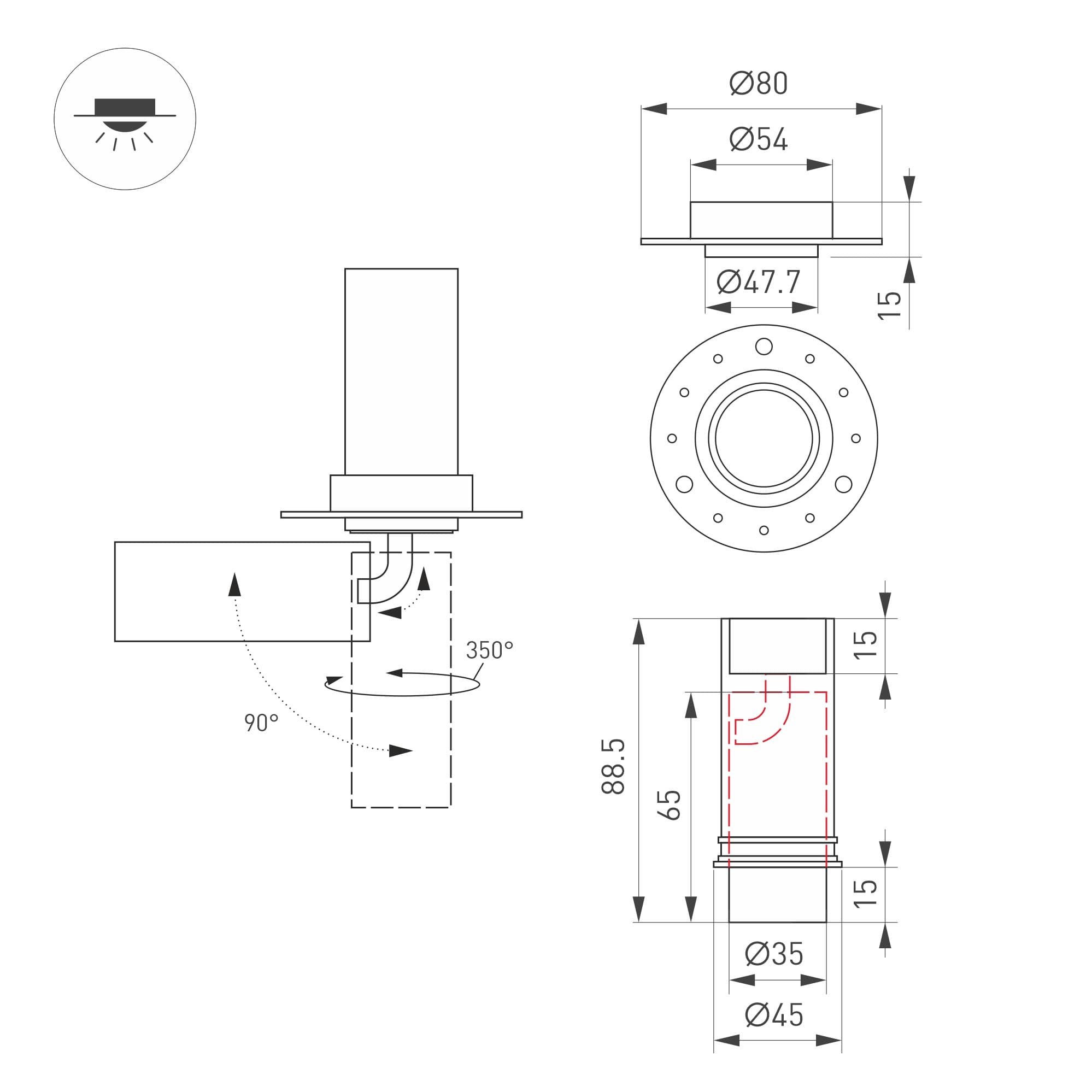 Экран SL-ARC-3535-20M OPAL (ARL)