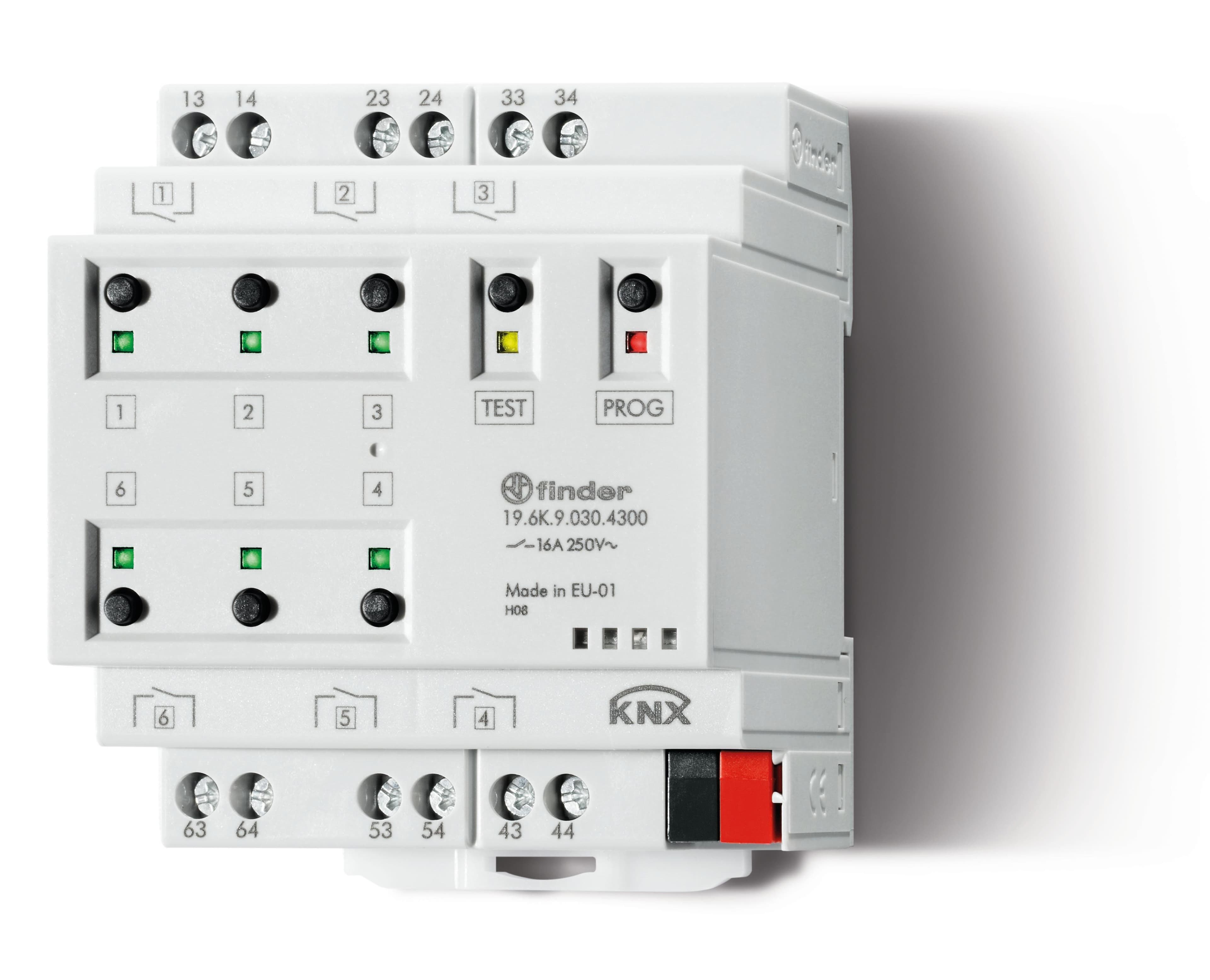 Устройство переключения KNX, выход 6х16 А