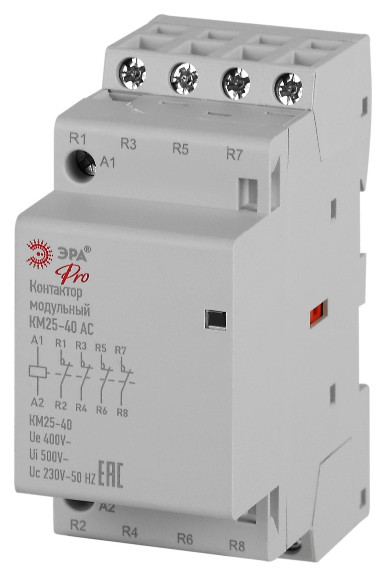Контактор модульный PRO NO-902-330 КМ25-04 АС