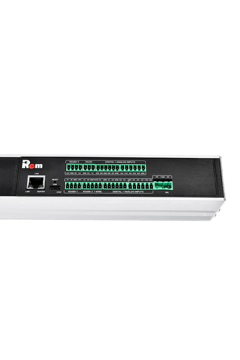 Блок розеток вертикальный Rem-2MC,LINUx,мониторинг,измерение,3_16A,36C13,12C19,2100мм,вxIEC309,шнур 3м