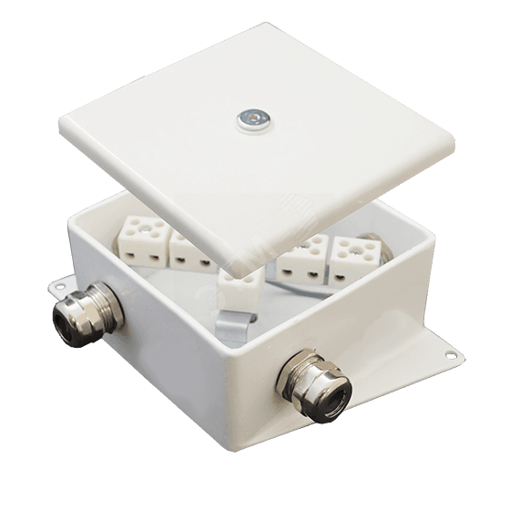 Коробка монтажная огнестойкая КМ-О (6к)-IP66-120х120 два ввода BD
