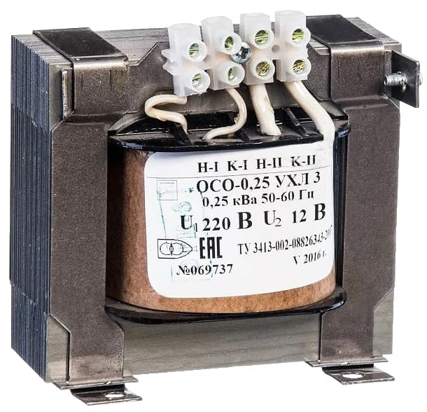 Трансформатор ОСО-0,25 УХЛ3 220/12, IP00