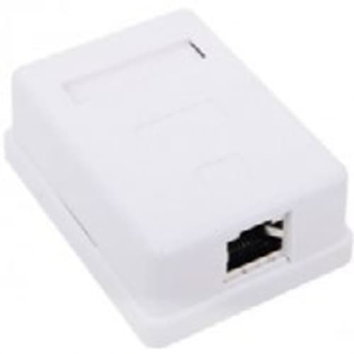 Розетка компьютерная накладная RJ-45 (8Р8С) кат.6 одинарная (WS-RJ45-8P8C-6-1P) (состав ОКЛ)