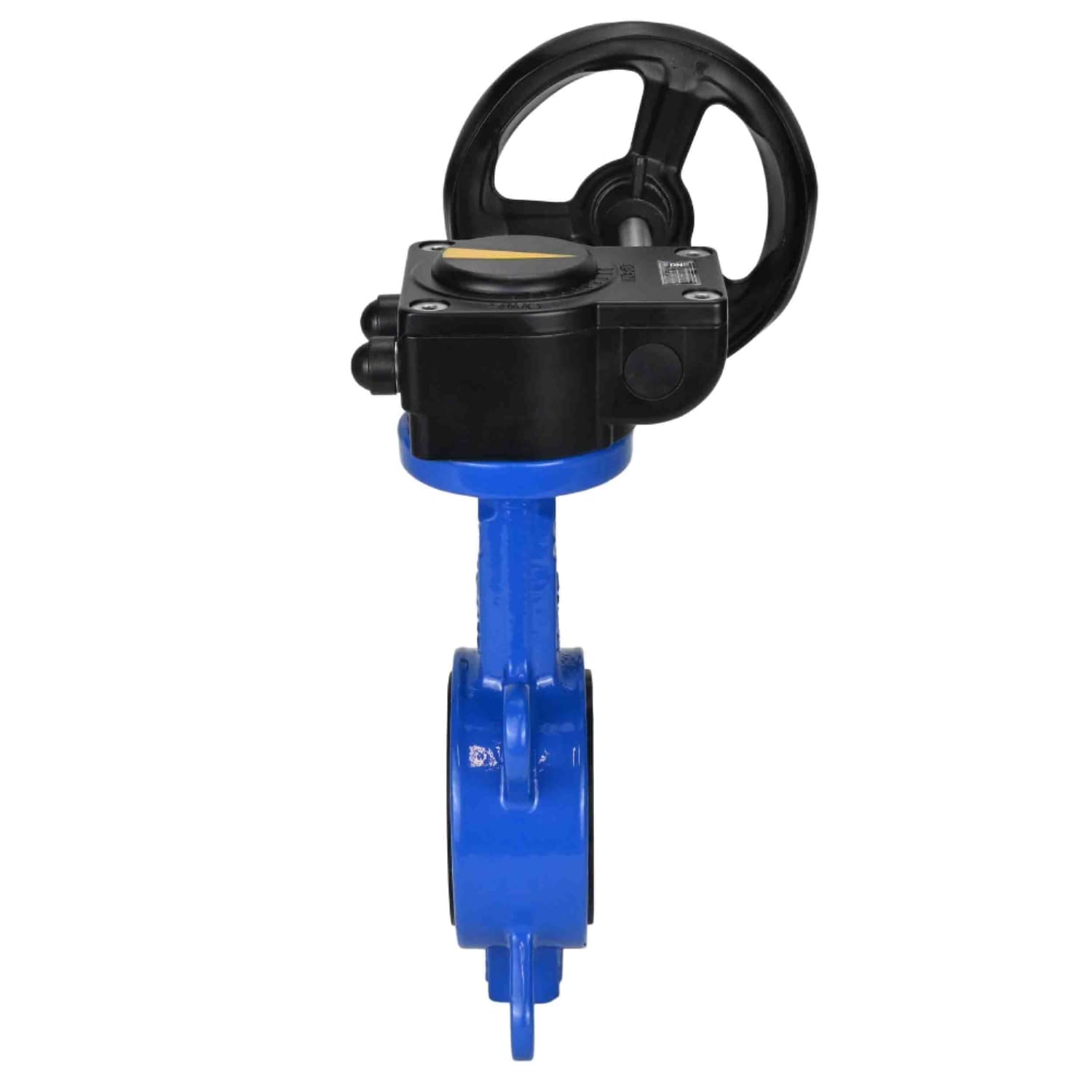 Затвор дисковый поворотный WCB-316L-EPDM Ду100 Ру16 корпус углеродистая сталь WCB, диск нержавеющая сталь 316L, уплотнение EPDM, с редуктором HAM-1