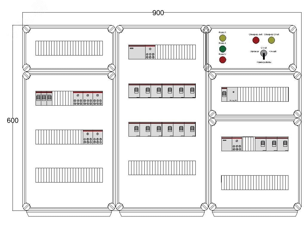 Щит управления электрообогревом DEVIBOX HR 15x1700 D330 (в комплекте с терморегулятором и датчиком температуры)