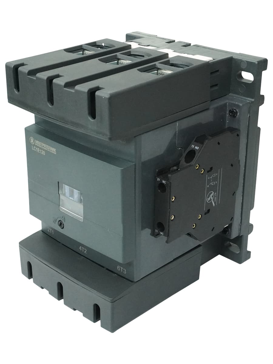 Контактор электромагнитный LC1E120B5, 3Р, 120А, 1НО+1НЗ, 24В/50Гц, (ЭТ)