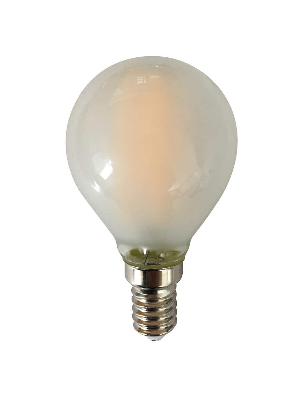 Лампа светодиодная декоративная LED 8w E14 4000K шар матовый филамент 230/50