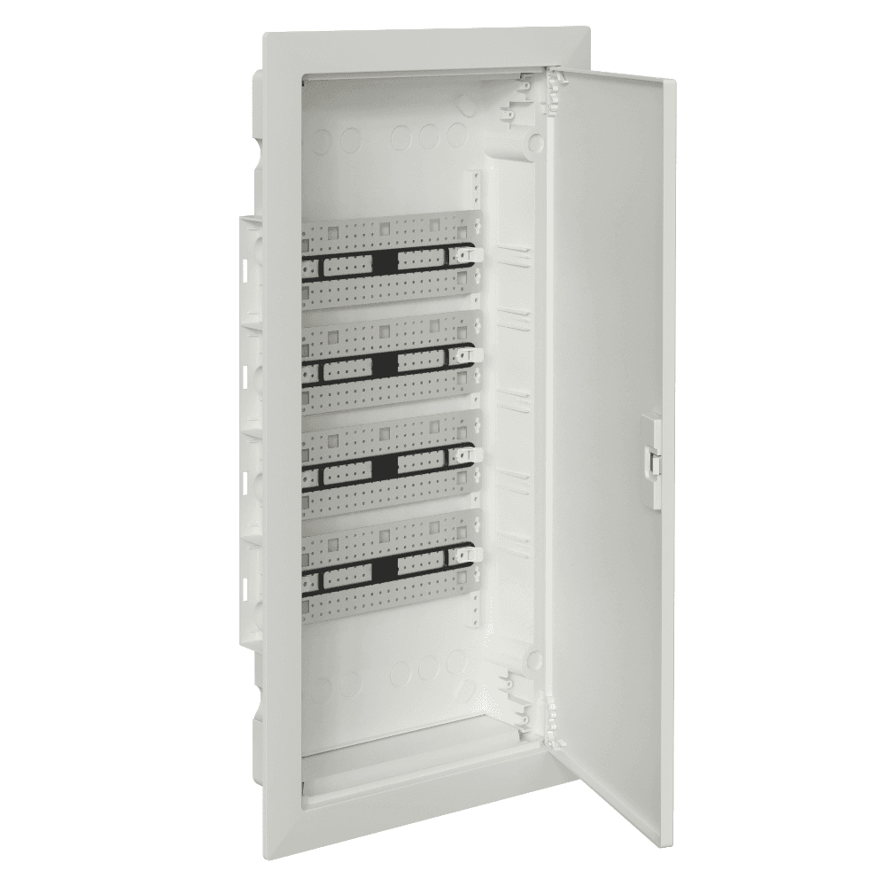 Щит ЩРВ-п-48 пластиковый мультимед. OptiBox Pro 48-VNM-IP40 48м. встраиваемый с пласт. белой дверцей  IP40