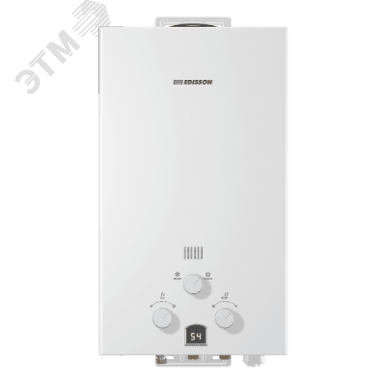 Водонагреватель газовый Edisson ECO PRO E 20 D Pro 10 л/мин с электророзжигом