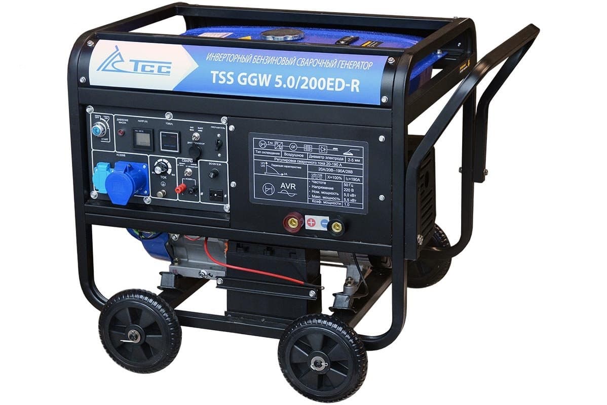 Генератор бензиновый сварочный инверторный TSS GGW 5.0/200ED-R