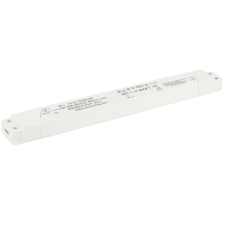 Драйвер встраиваемый 150Вт 24V для светодиодной ленты Meanwell IP65 330x35x22 мм