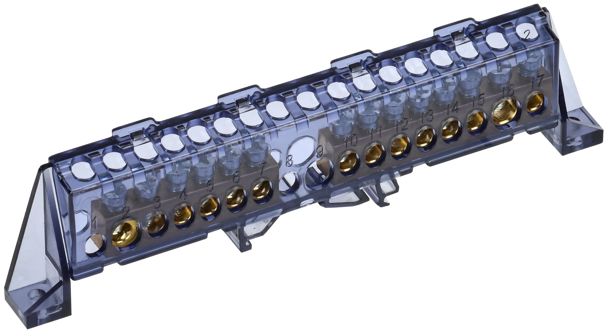 TEKFOR Шина N ноль в комбинированном DIN-изоляторе Стойка 8х12-(6+8)-Ч IEK