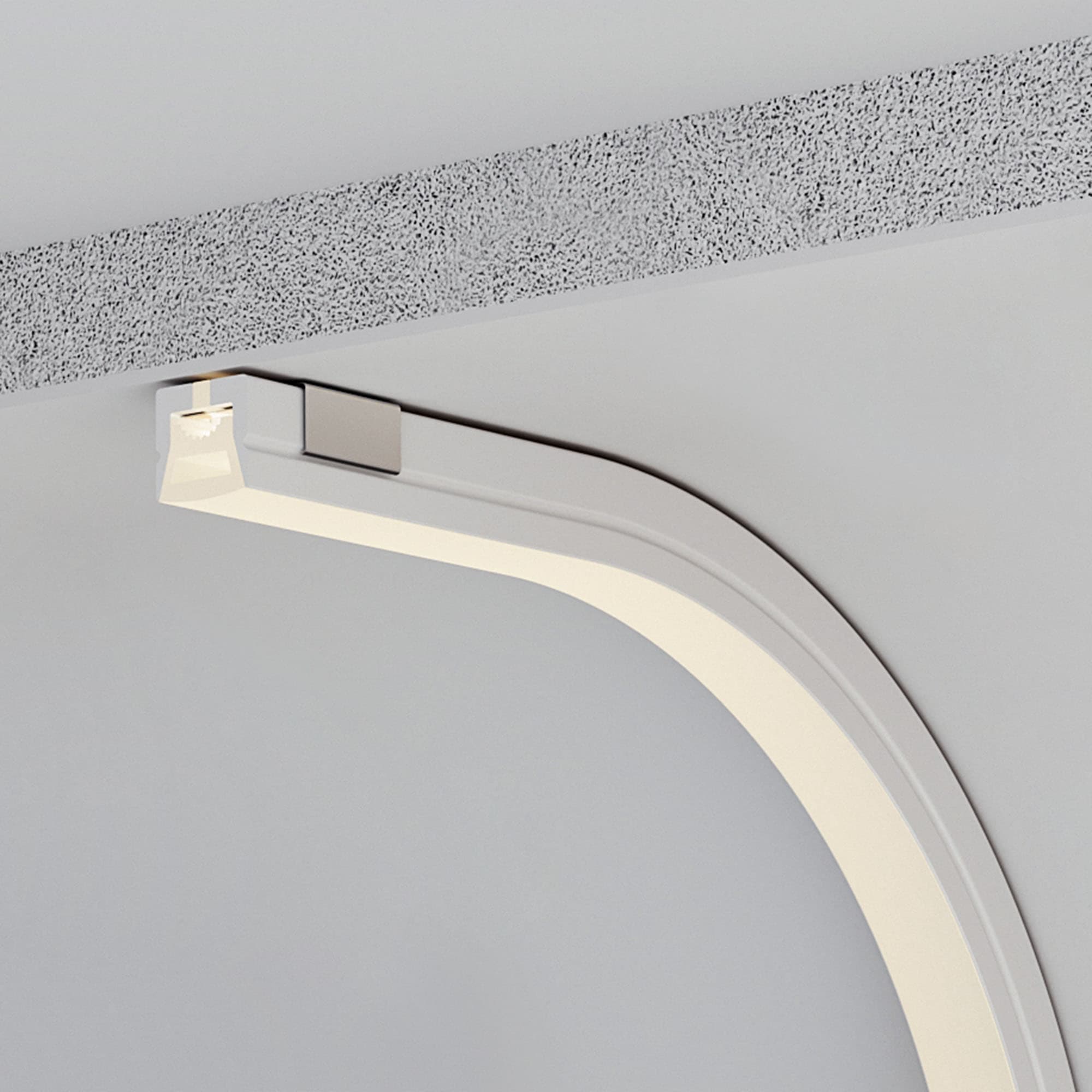 Профиль силиконовый WPH-FLEX-1212-TOP-S8-5м WHITE (Силикон)