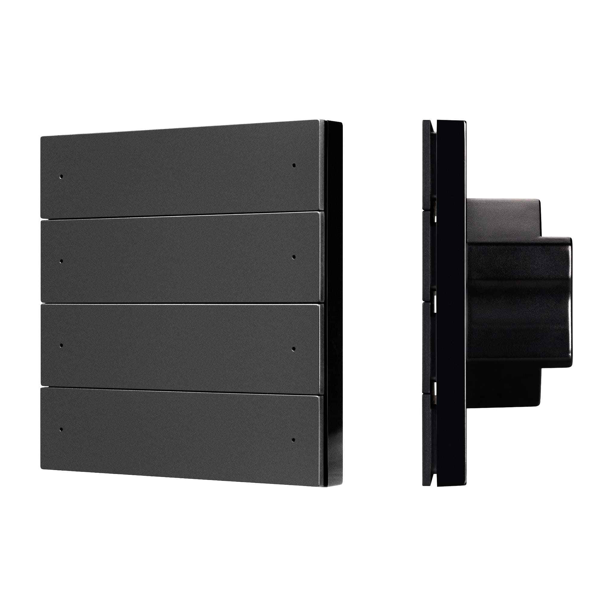 Панель кнопочная SMART-DMX512-801-22-8G-8SC-DIM-IN Black 230V, 2.4G IARL, IP20 пластик, 5 лет