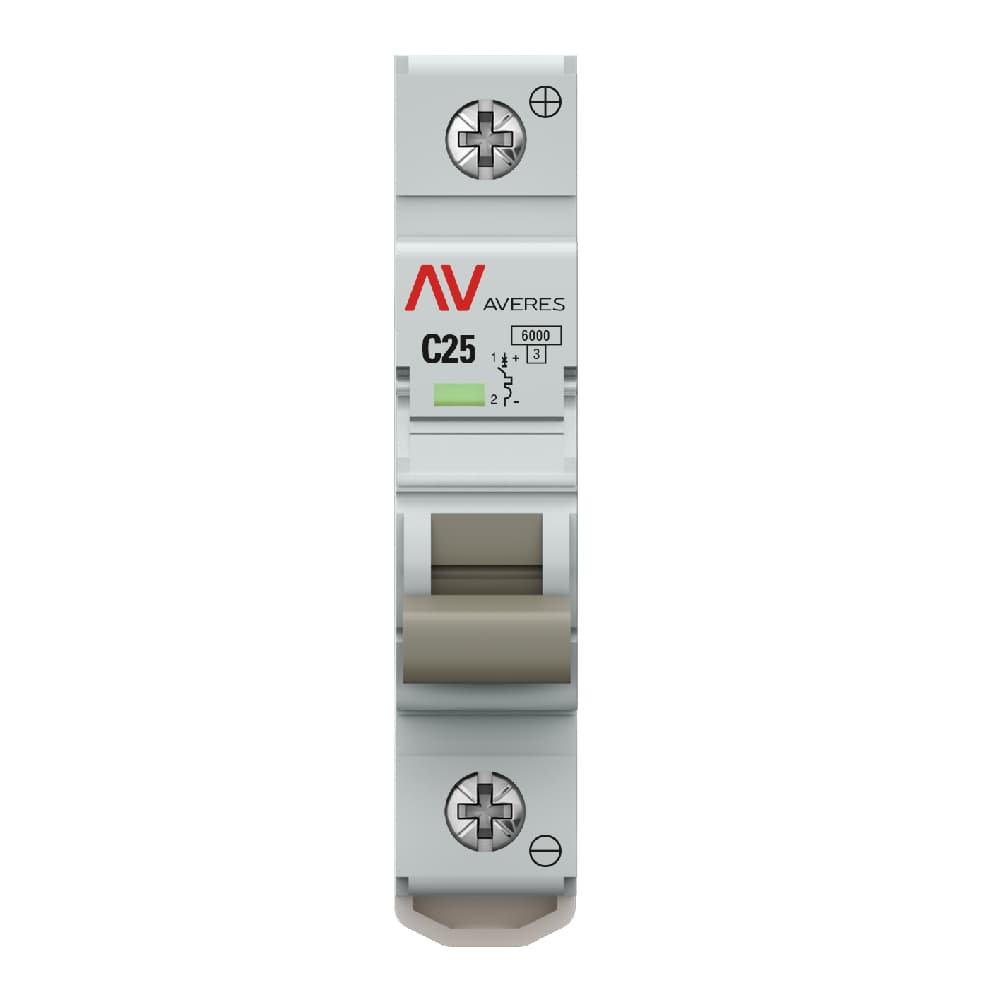 Выключатель автоматический AV-6 DC 1P 25A (C) 6kA AVERES