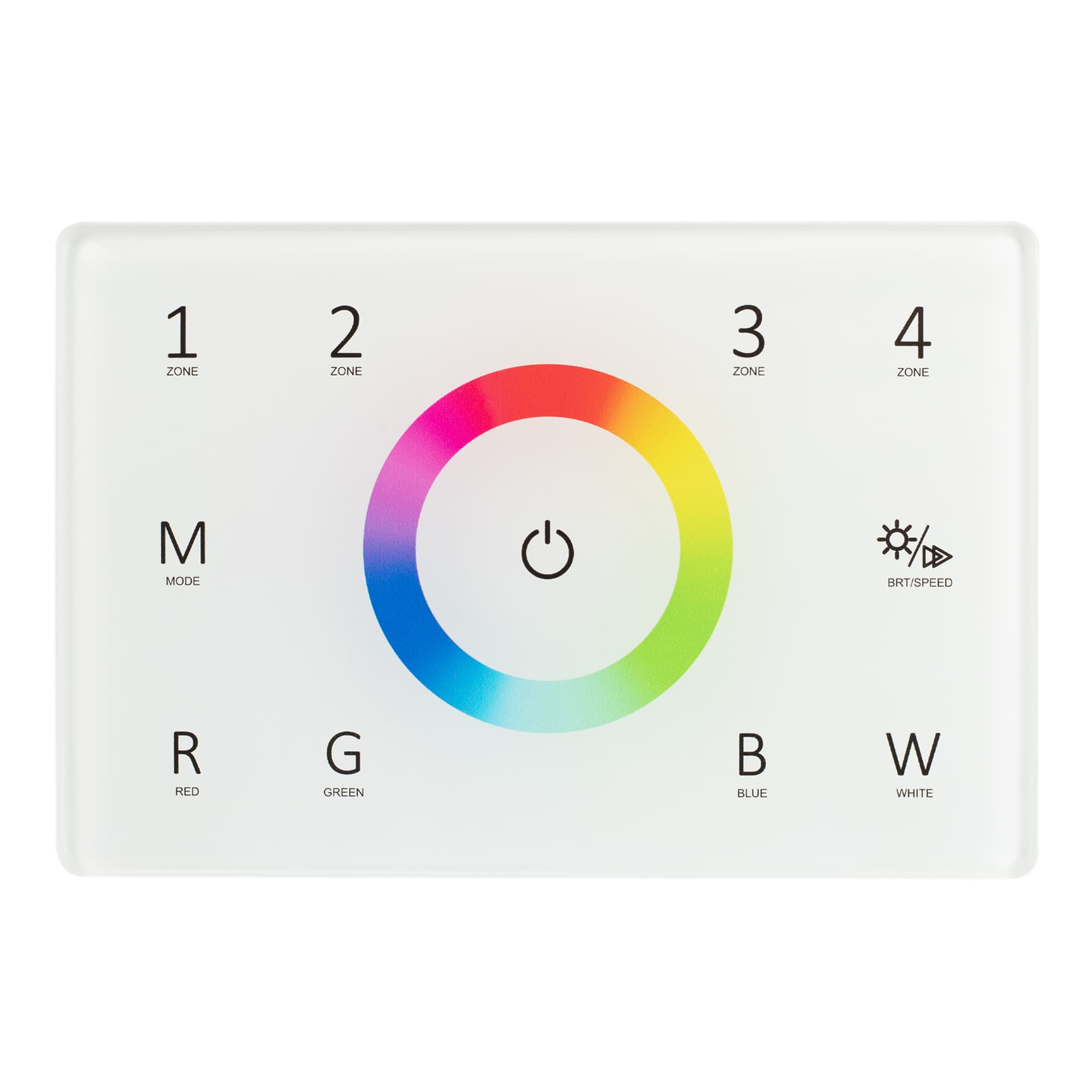 Панель Sens SMART-P85-RGBW White 230V, 4 зоны, 2.4G ARL, IP20 пластик, 5 лет