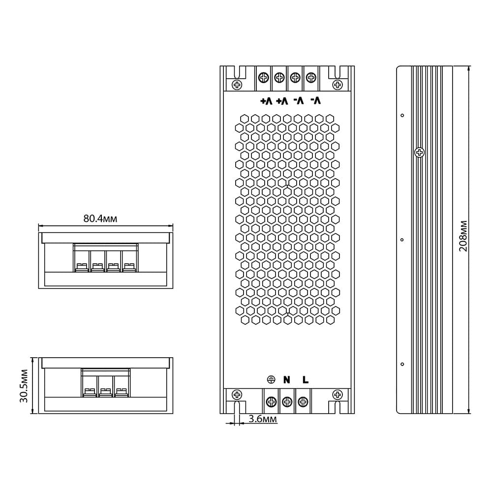 Драйвер светодиодный LED 400w 48v