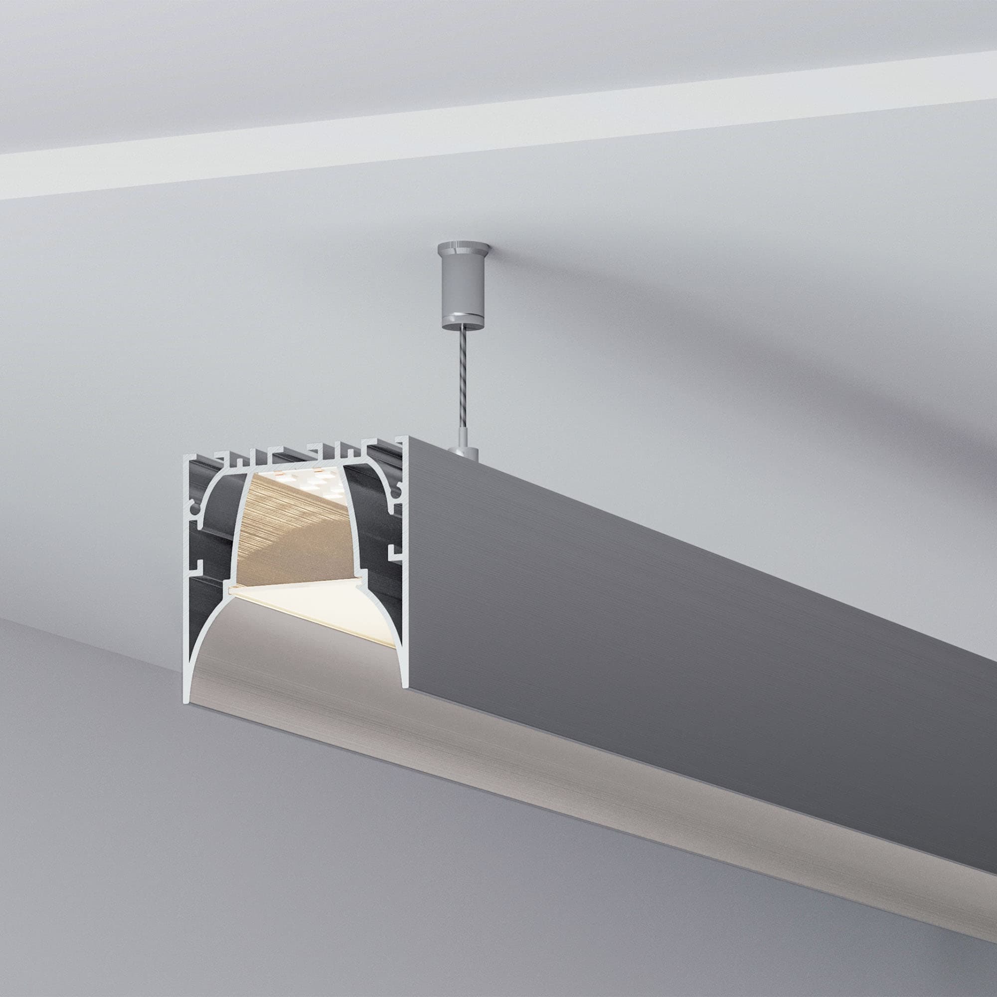 Профиль ARH-LINE-5050-COMFORT-2000 ANOD (Алюминий)