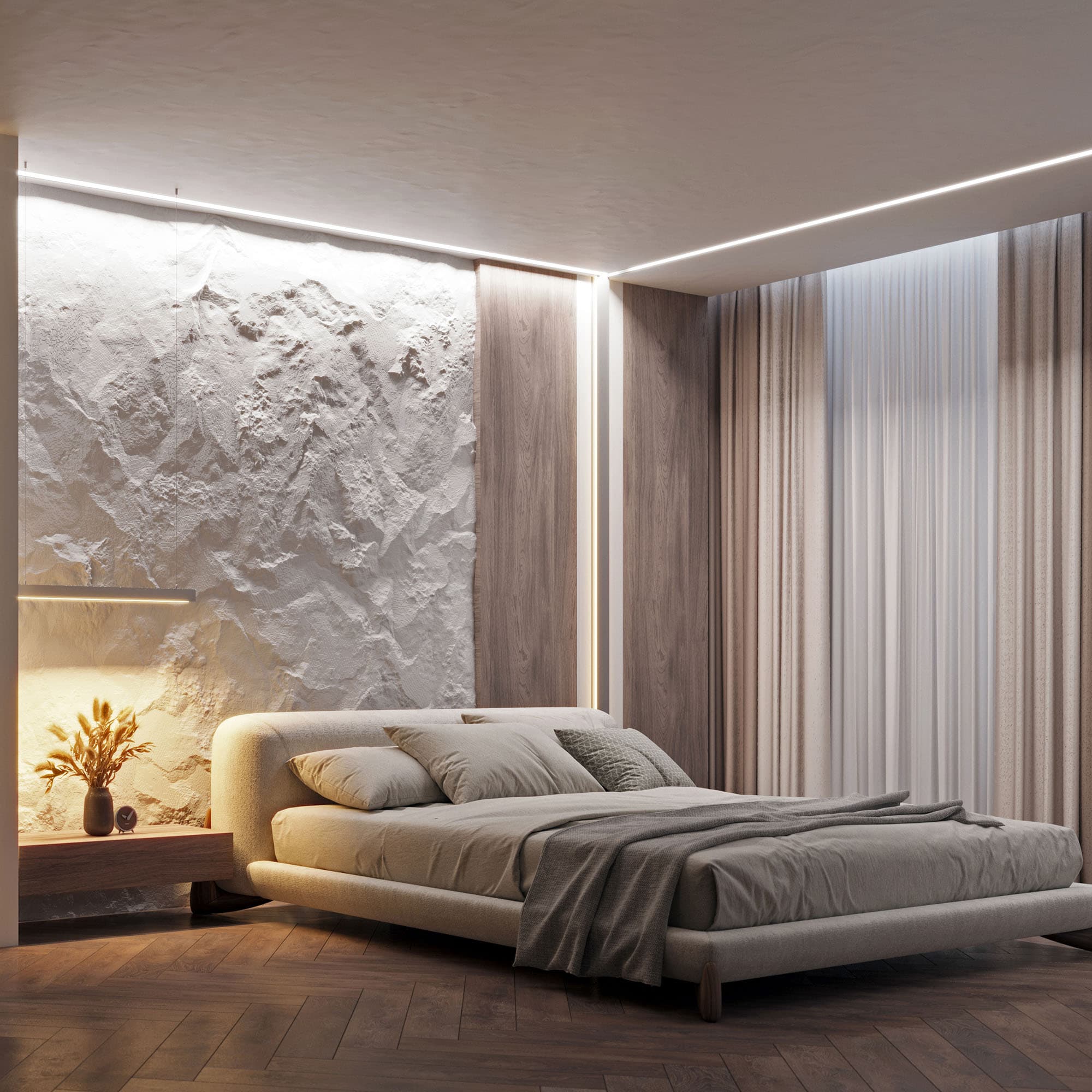 Профиль ARH-LINE-5050-COMFORT-2000 ANOD (Алюминий)