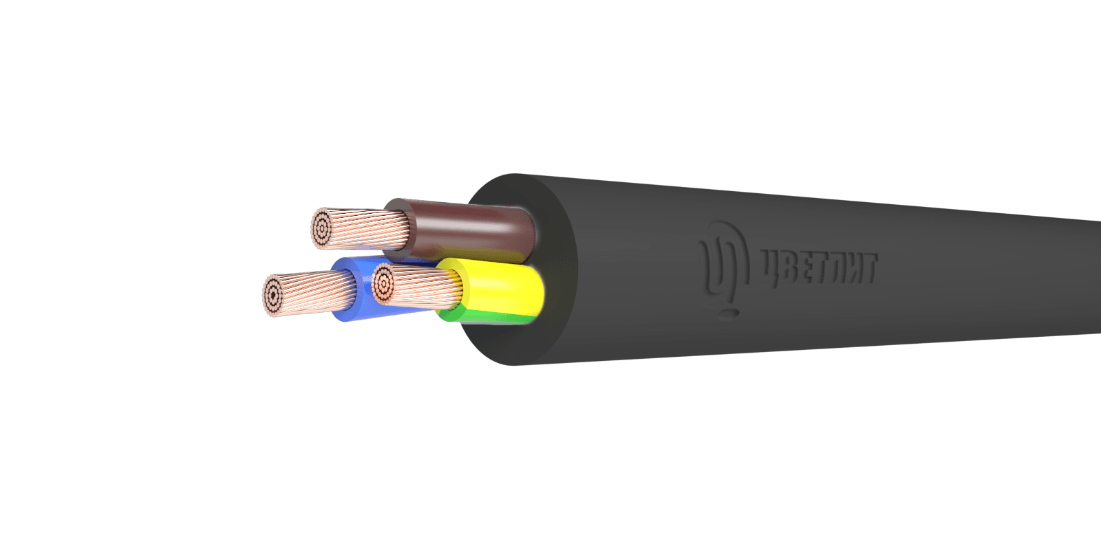 Провод  ПВСнг(А)-LS 2х1,5+1х1,5 Ч (100 м) ТРТС