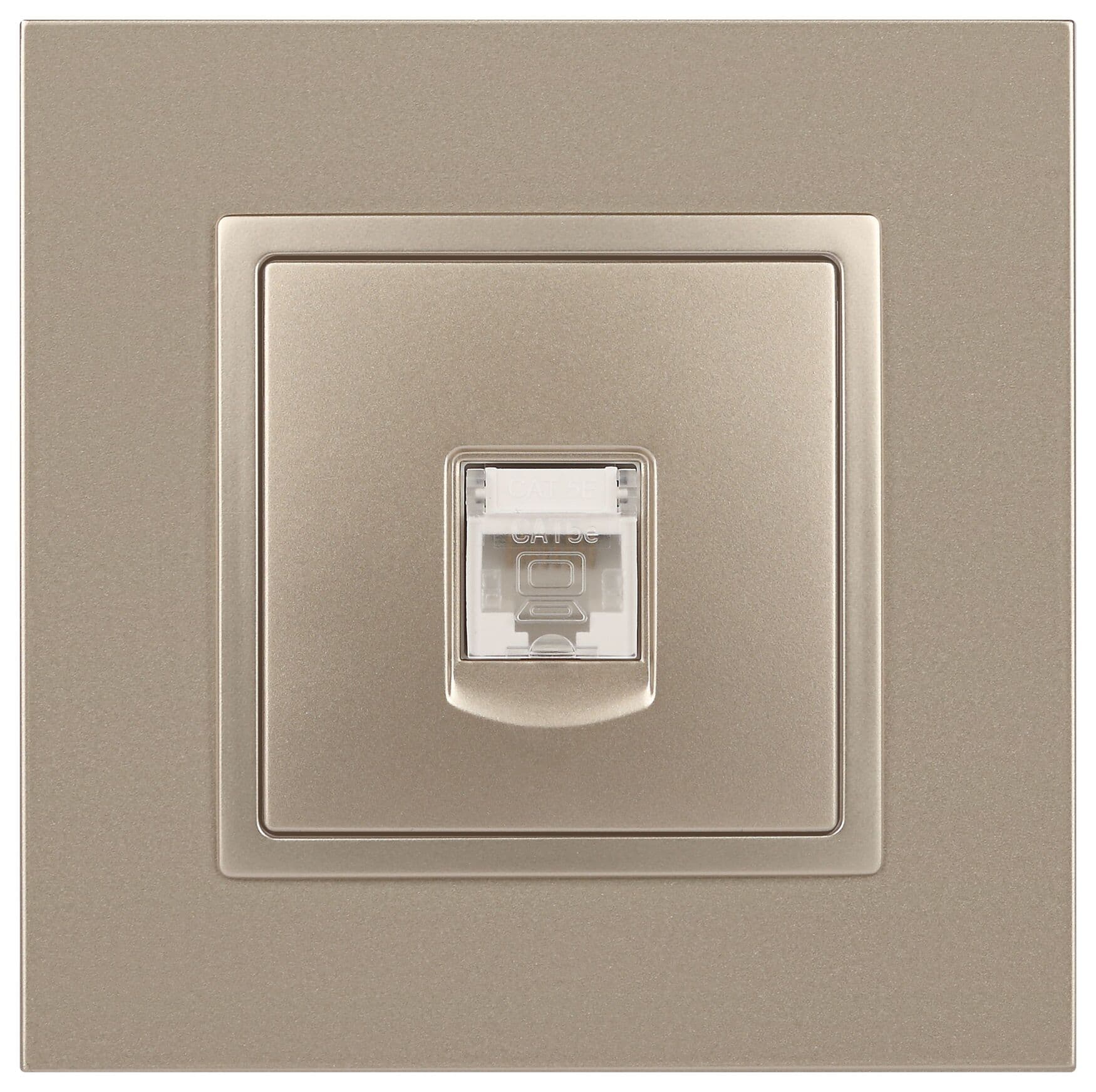 Розетка RJ45, Эра Elegance, шампань, 14-3107-04