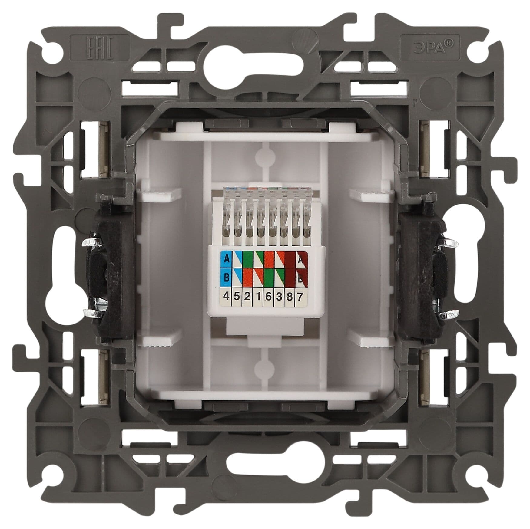 Розетка RJ45, Эра Elegance, шампань, 14-3107-04