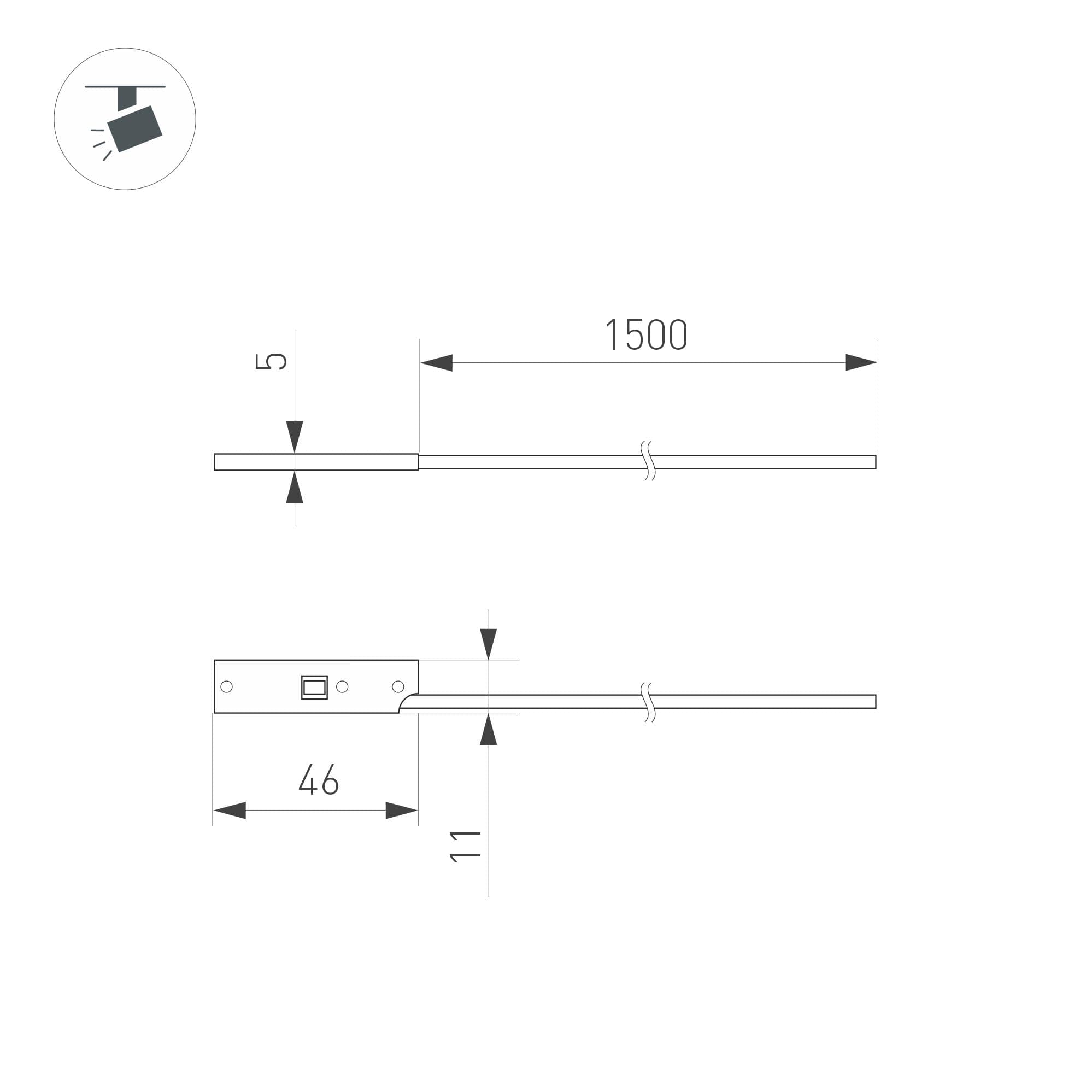 Коннектор питания MAG-MICROCOSM-CON-POWER-1500, WH, IP20, пластик