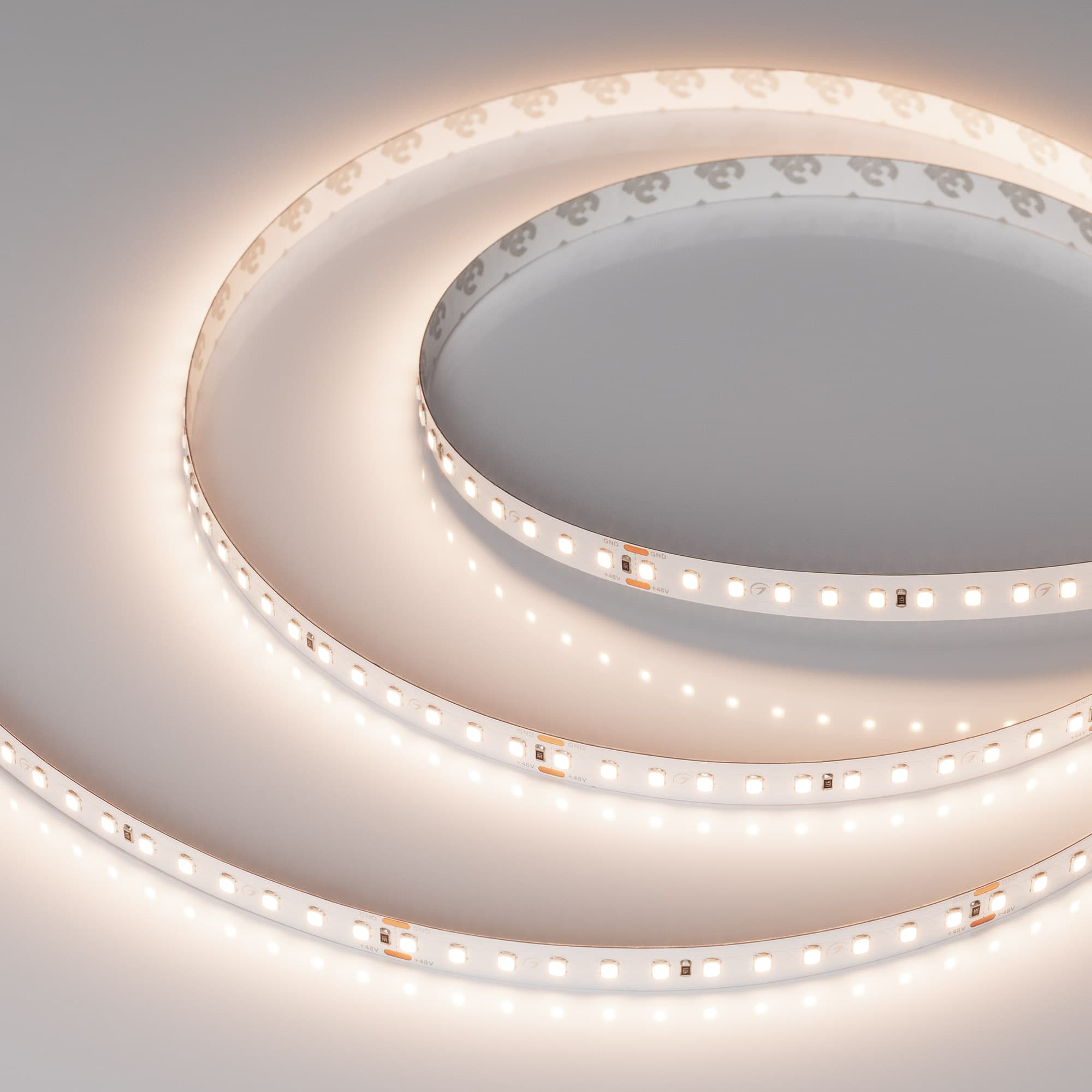 Лента светодиодная 10 Вт/м 48В IP20 3500K 120LED/м UL-A120-10mm SMD 2835 30 м