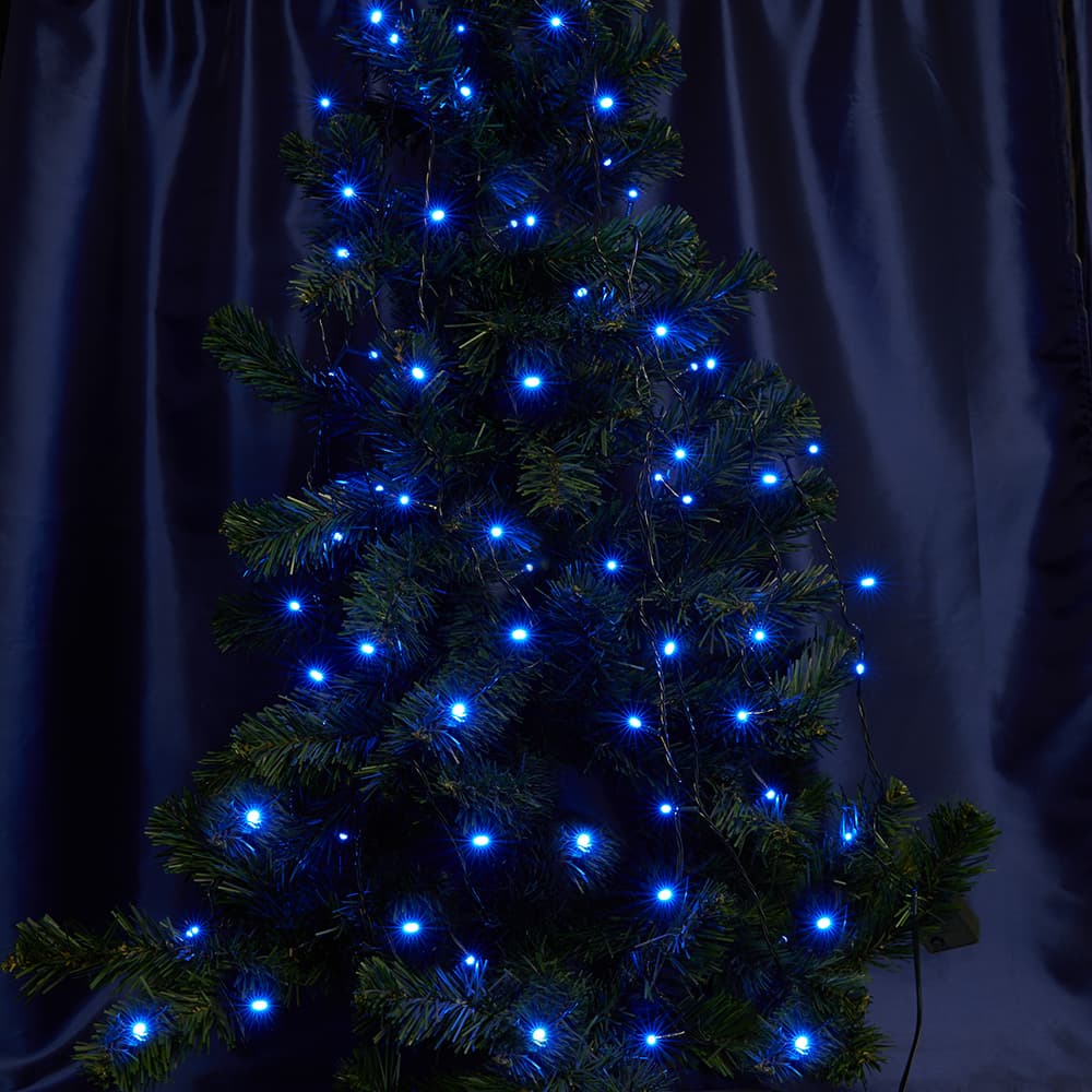 Гирлянда линейная LED синий 6 м с контроллером