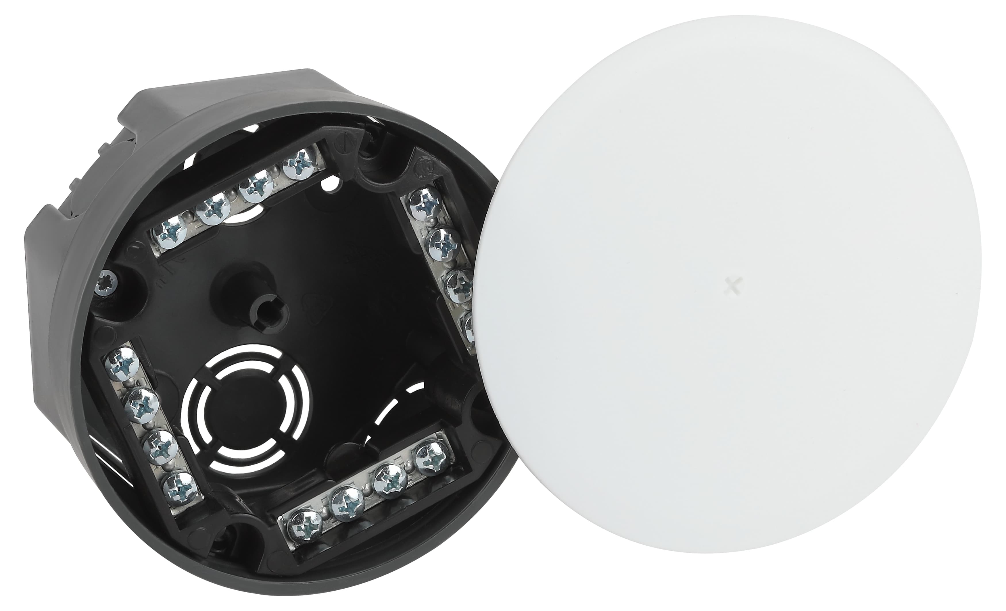 Коробка распаячнаяKRT-k-103-50 103х50мм для твердых стен, клеммник, крышка IP42