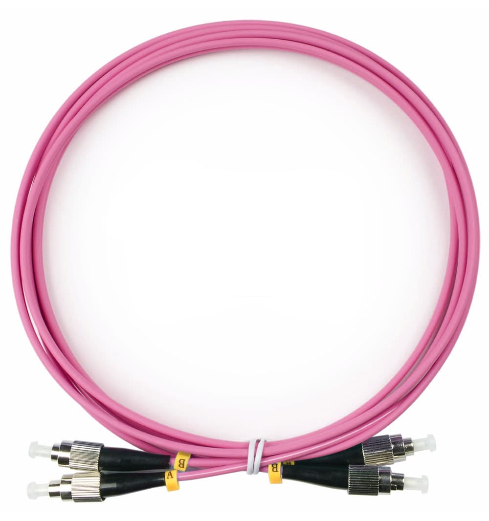 Патч-корд оптический duplex 2м FC-FC 50/125MM OM4 LSZH