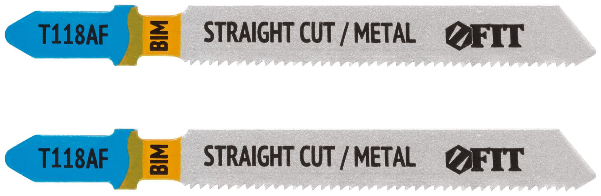 Полотна по металлу, Bimetal, фрезерованные, волнистые зубья, 76/51/1,2 мм (T118AF), 2 шт.