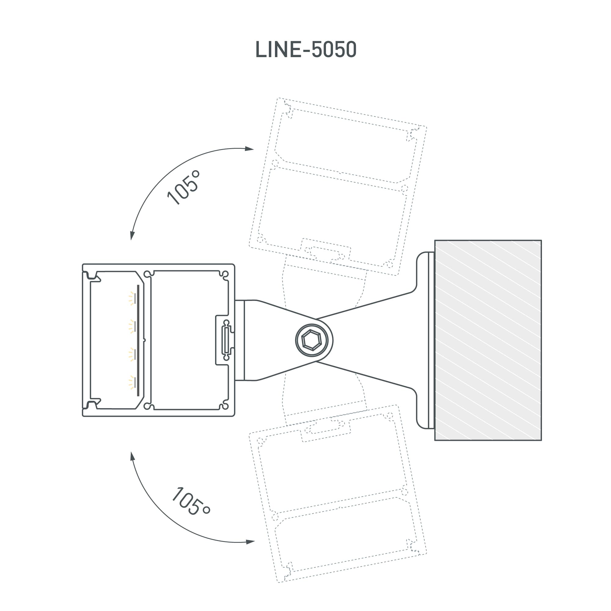 Профиль SL-LINE-5050-2000 ANOD (ARL, Алюминий)
