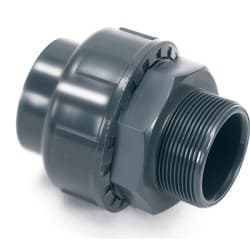 Муфта разборная переходная наружная резьба 40х1,1/4' PVC-U PN16 COMER (Италия)