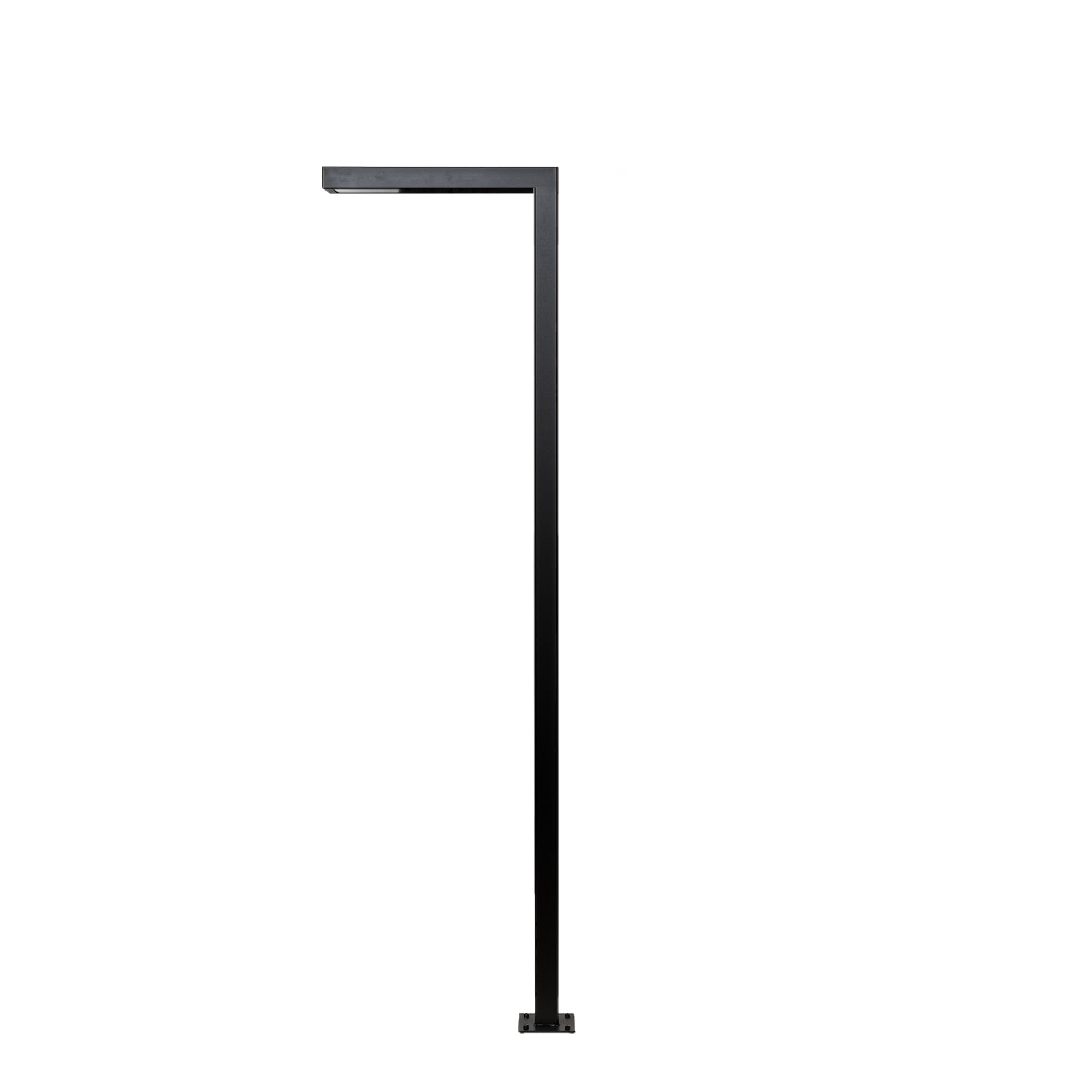 Опора освещения со светильником светодиодным OXOR-STER-G45-1000x100x100-L4000-52W Warm3000 BK, 230V IP65 ARL, сталь