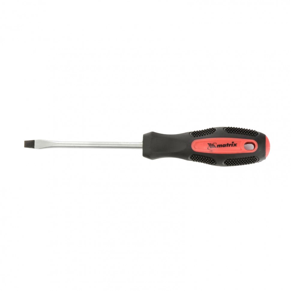Отвертка Anti-Slip, SL6,0х100 мм, CrV, 2к рукоятка