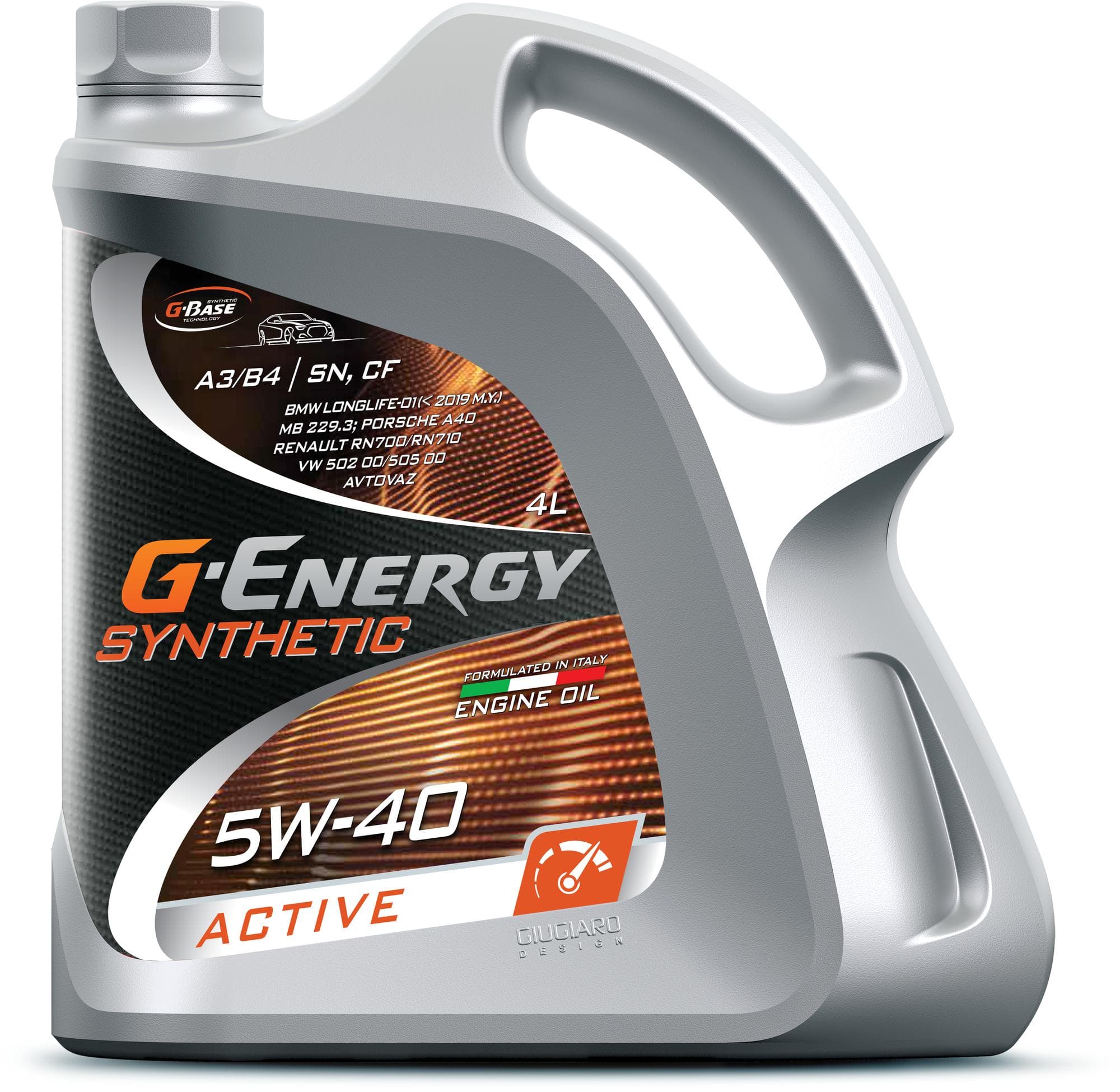 Масло моторное G-Energy Synthetic Active 5W-40 API SN/CF, ACEA A3/B4 (4 л)
