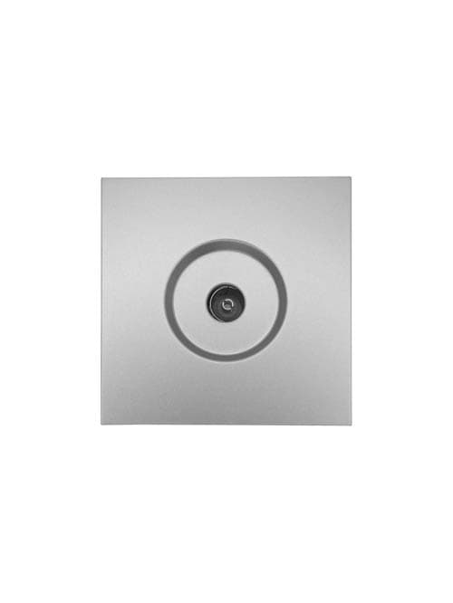 ZIMA Розетка ТВ оконечная, механизм, серый матовый Lezard 704-7488-130