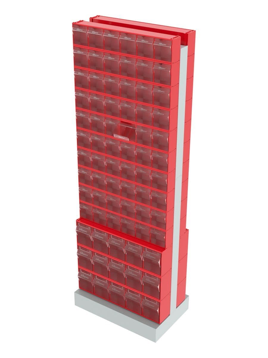 Стойка двусторонняя напольная (605х380х1650)