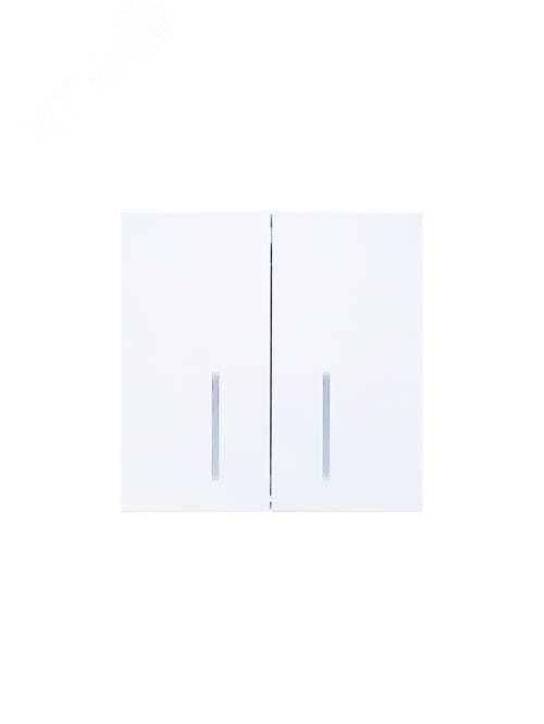 ZIMA Выключатель 2-кл. с подсветкой, 10А, механизм, белый Lezard 704-0288-112QC