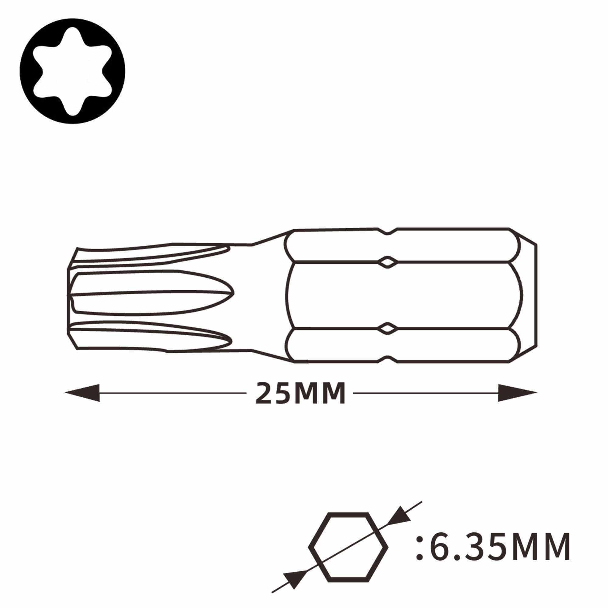 Бита TORX T30 х25мм 7015Z